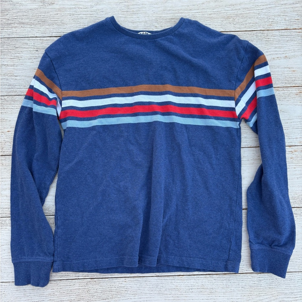 Mini Boden Kids' Stripe Colorblock Sweater